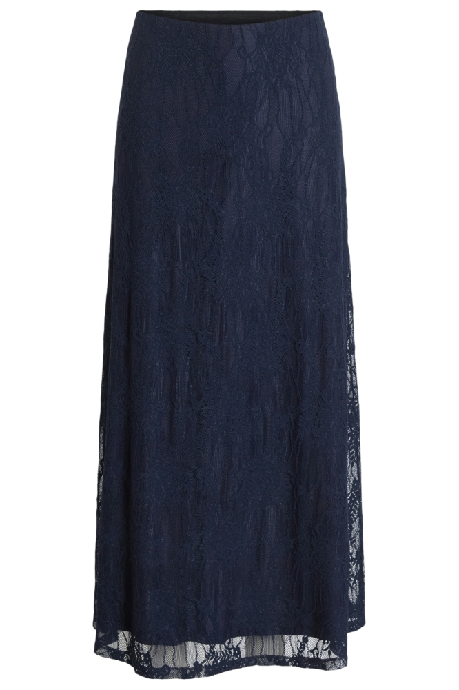 VIFEMMA HW LACE ANKLE SKIRT 14107710 Navy Blazer